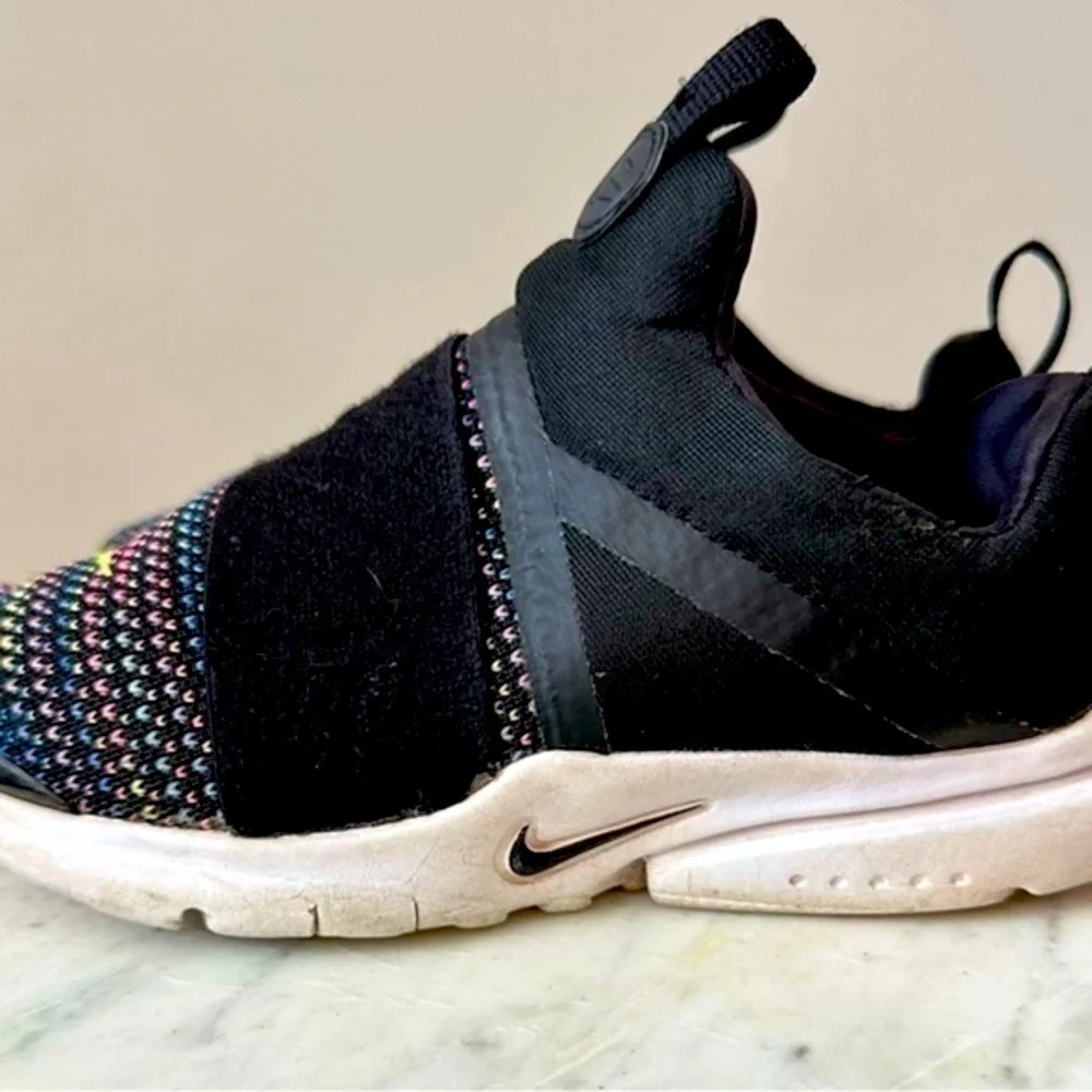 GUC NIKE Presto Fly Extreme SE GS Shoe Size 3Y Youth m Black Multicolor